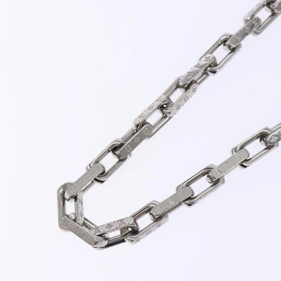 LOUIS VUITTON Chain Necklace metal Silver M00307 LV Auth 135753M - Picture 3 of 13